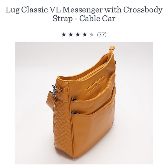 lug Handbags - Lug Classic VL Messenger with Crossbody Strap - Amber Yellow